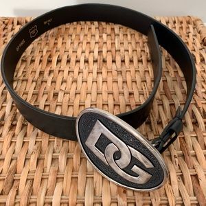 DOLCE & GABBANA MEN LEATHER BELT SIZE L.